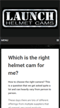 Mobile Screenshot of launchhelmetcams.com