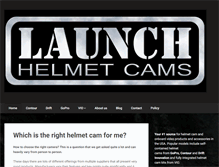 Tablet Screenshot of launchhelmetcams.com